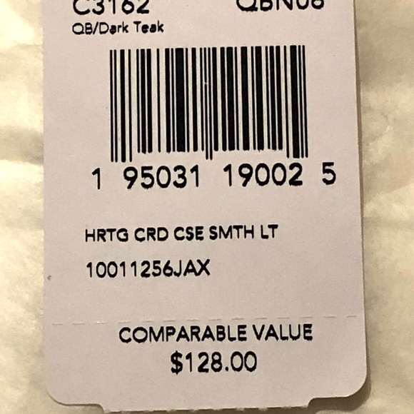 AUTHENTIC NWT COACH HERITAGE CARD CASE STYLE C3162 - QB/DARK TEAK - Picture 7 of 8